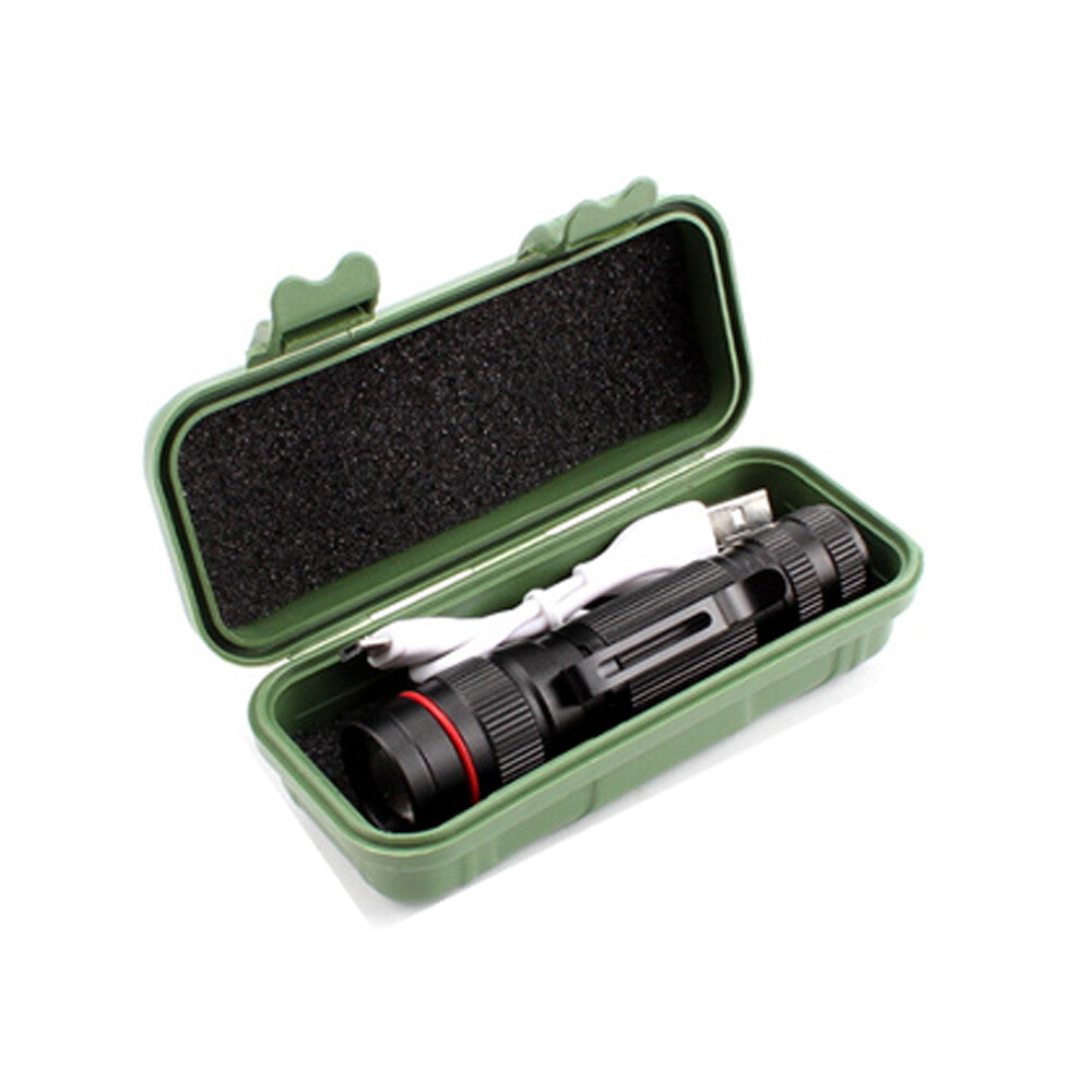 LED Flashlight USB Rechargeable Tactical Zoom Torch Powerful Mini Pen Light Work Light For Camping