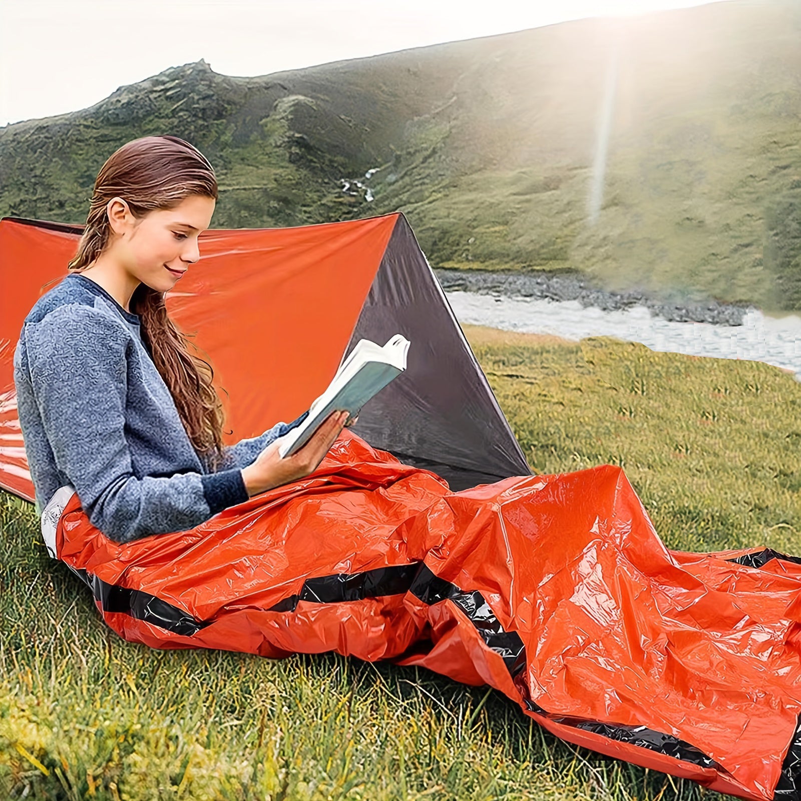 Emergency Thermal Sleeping Bag - Windproof & Waterproof Bivy Sack