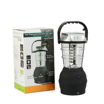 Solar & Hand-Crank Rechargeable Camping Light