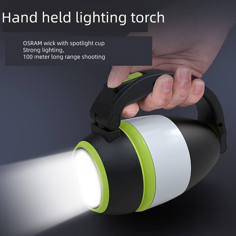 3-in-1 LED Camping Lamp - Flashlight, Tent Light & Power Bank