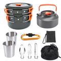 Portable Aluminum Camping Cookware Mess Kit