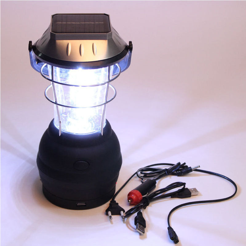 Solar & Hand-Crank Rechargeable Camping Light