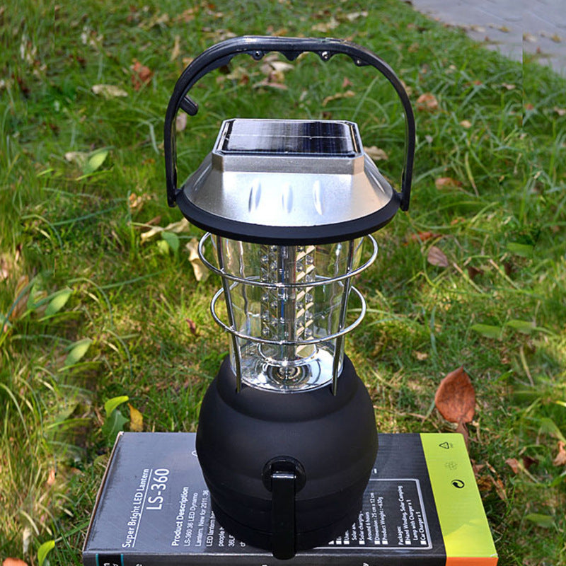 Solar & Hand-Crank Rechargeable Camping Light