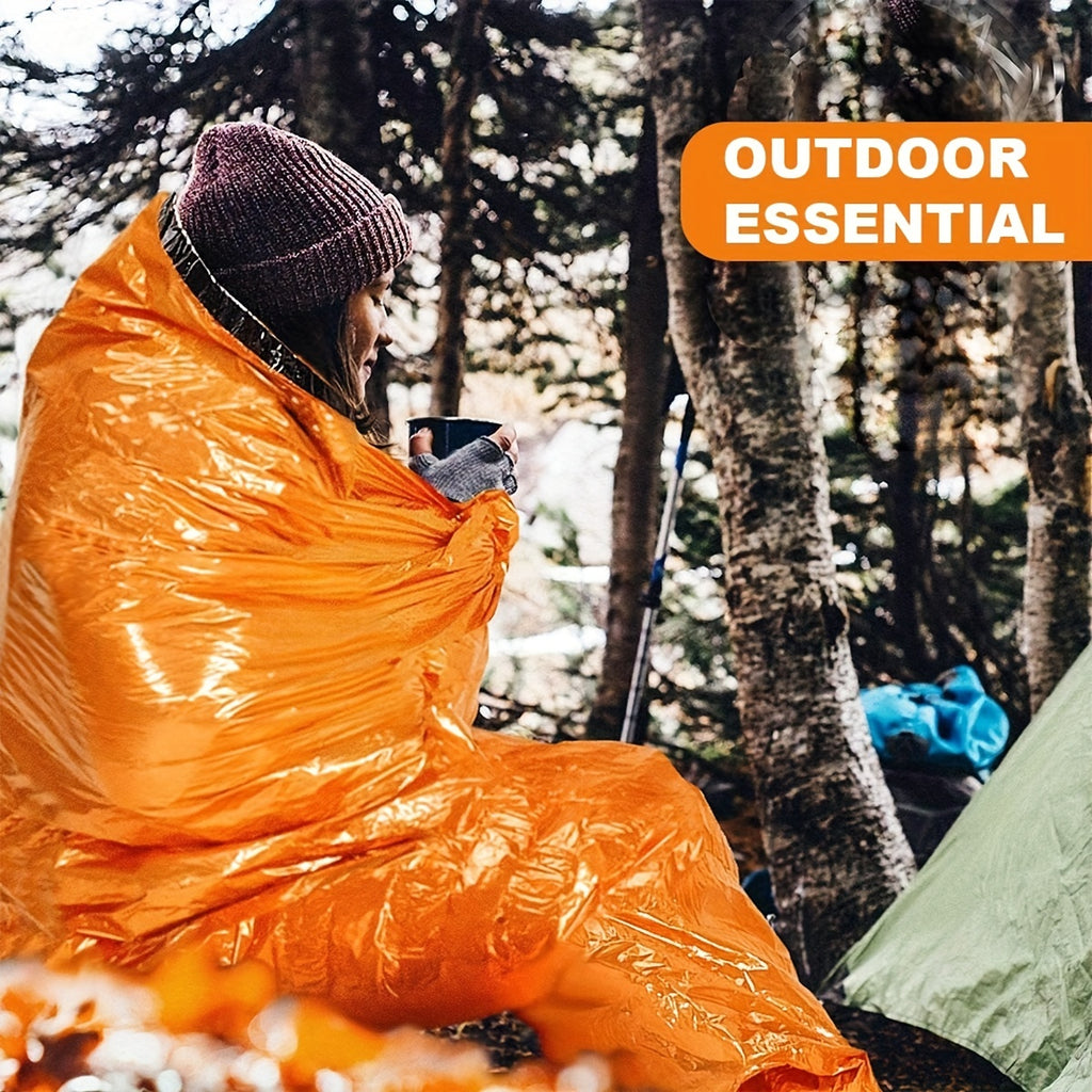 Emergency Thermal Sleeping Bag - Windproof & Waterproof Bivy Sack