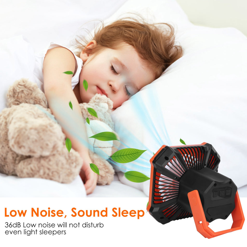 3-in-1 Camping Lantern Fan with Power Bank & Remote