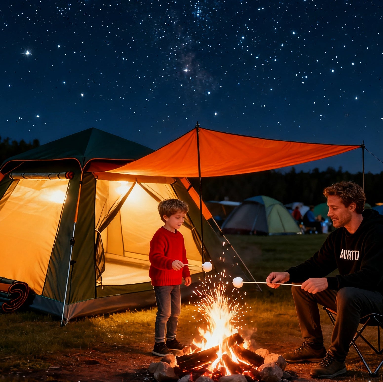 Family Quick-opening Tent 84.6L X 84.6W X 55.9H Tent Instant Camping Rainproof Tent 2-4 Person Tent Outdoor Tent Camping Tent  Hiking Tent Camping Set Pop-up Tent Outdoor Tent Party Portable Tent