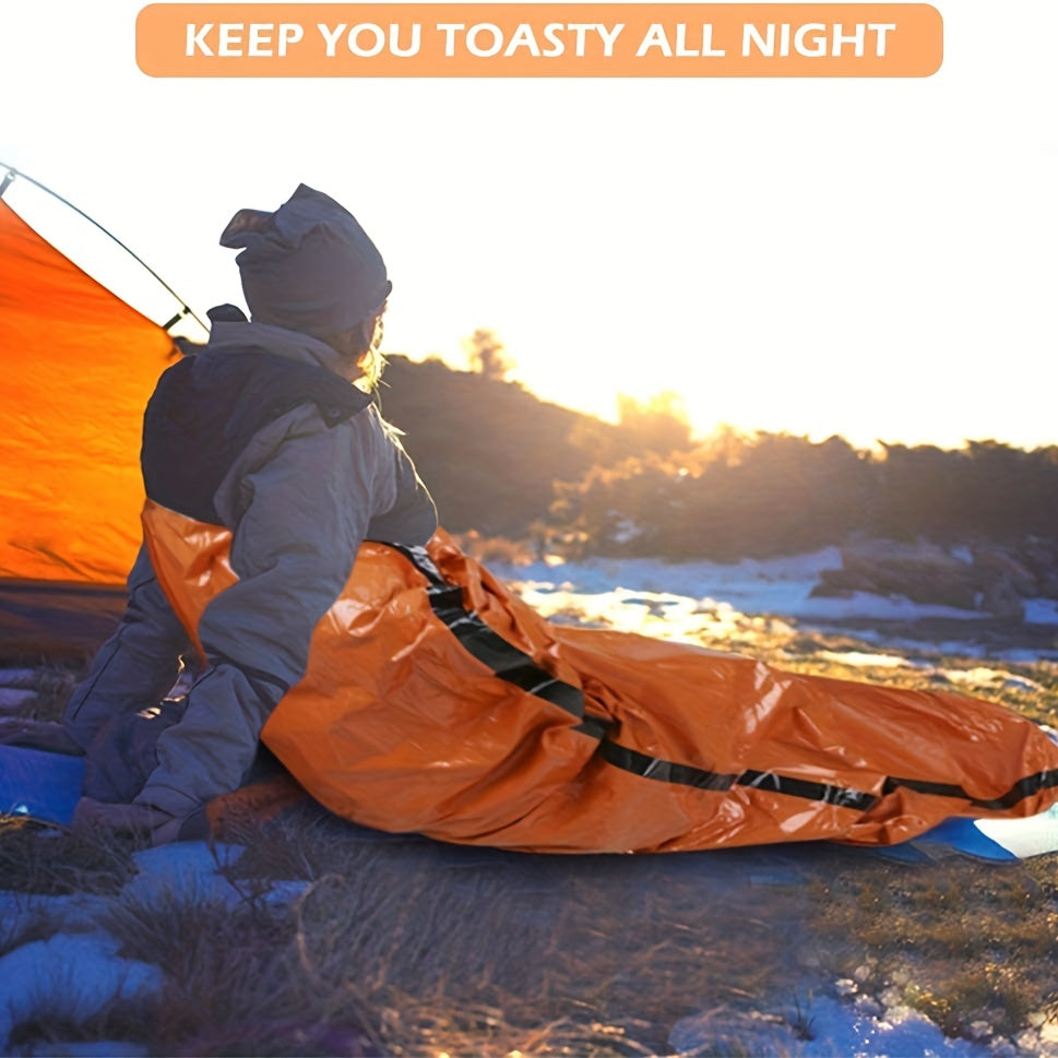 Emergency Thermal Sleeping Bag - Windproof & Waterproof Bivy Sack