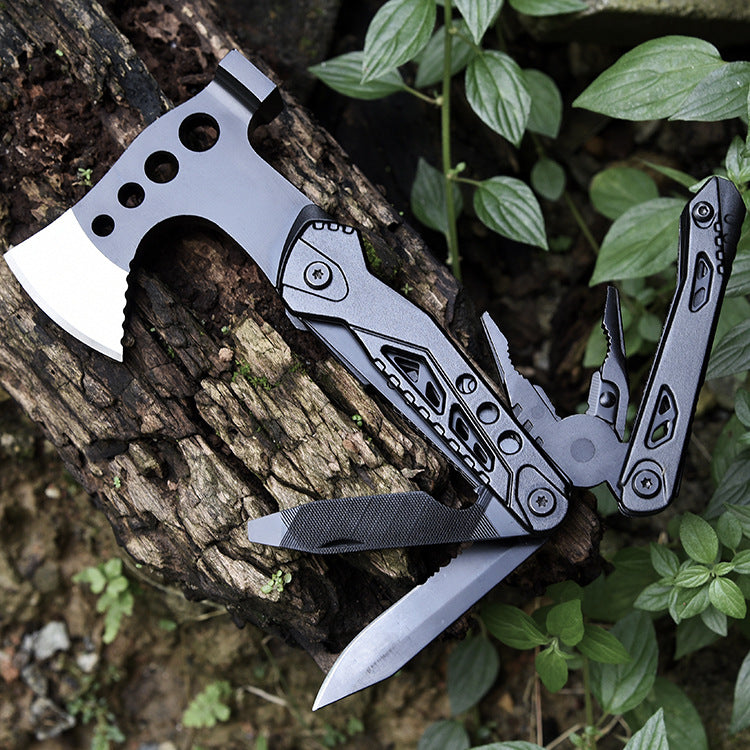 Multifunctional Camping Axe Pliers - Stainless Steel Survival Tool