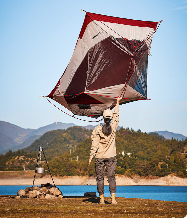 2-Person Windproof 4-Season Camping Tent
