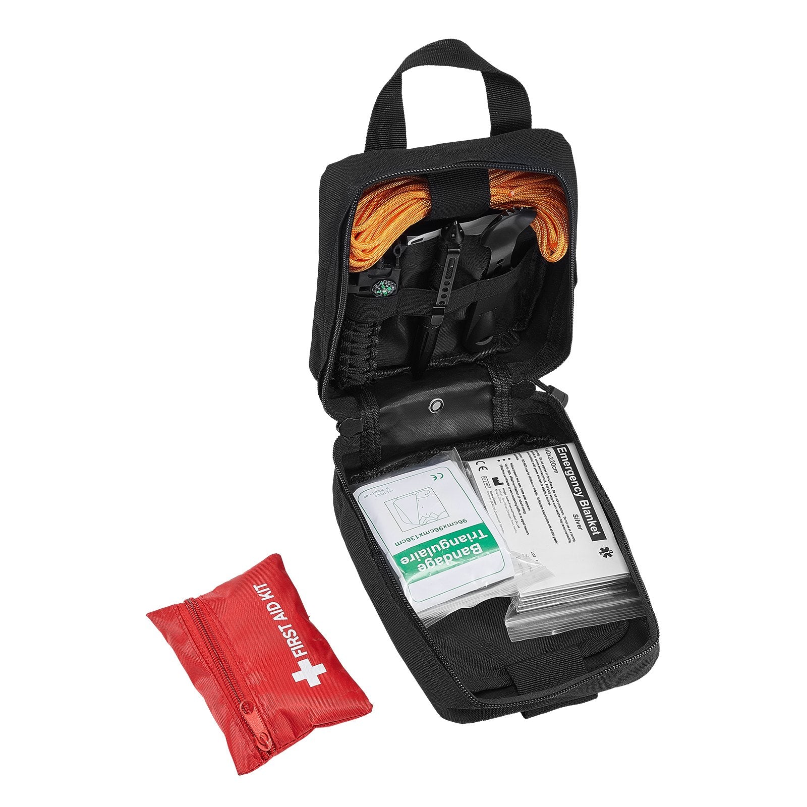 250-Piece Survival First Aid Kit - Emergency Medical Trauma Bag