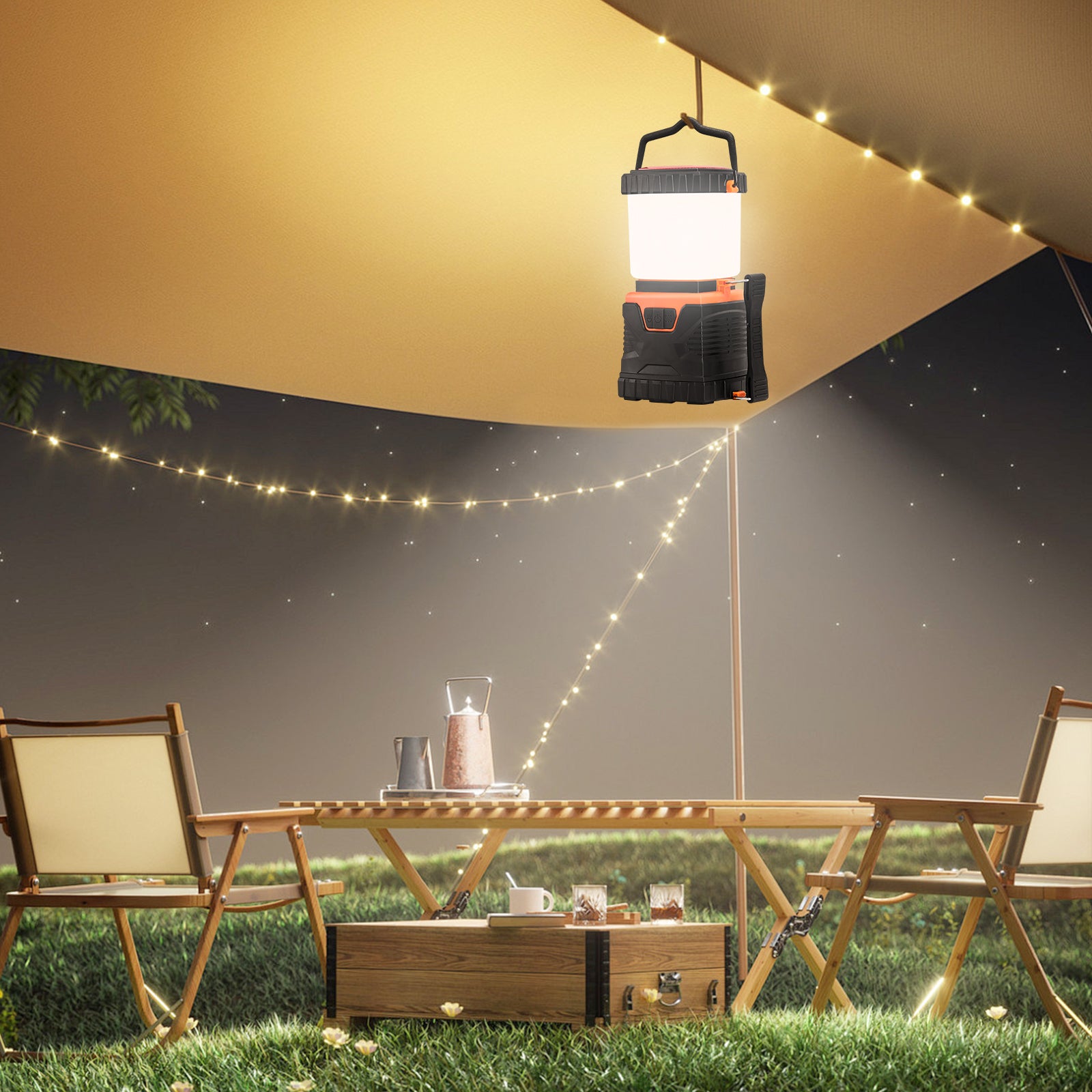 VEVOR LED Camping Lantern Battery Powered All-in-one For Exceptional Experience
