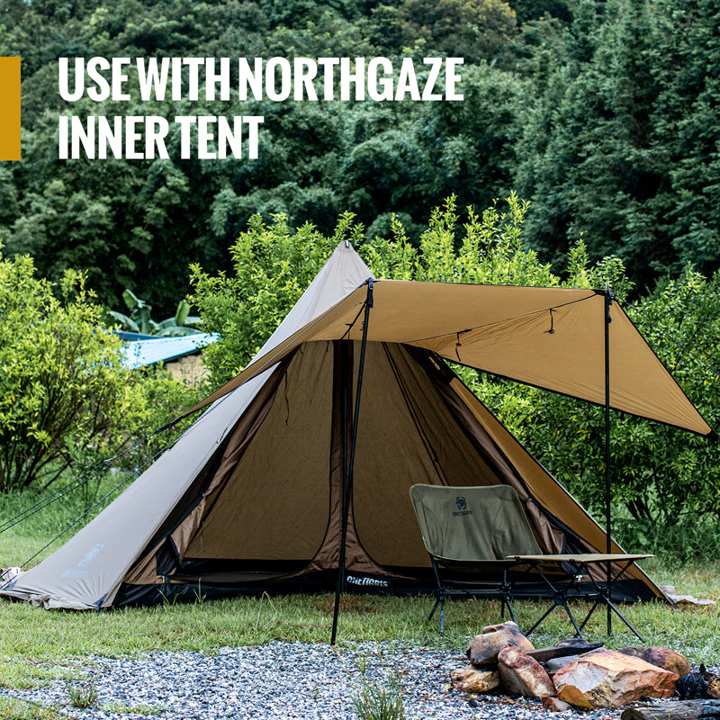 4-Season Chimney Camping Tent - Waterproof Mesh Design